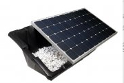 Flat roof solar panel system